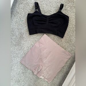 Kindred Bravely Nursing Pumping Bra Medium Blush Shapewear Shorts Set Medium